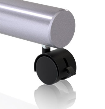 kingston fixed top table with T leg and standard caster option